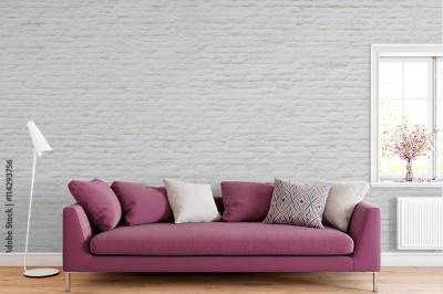 Fototapeta Ceglany bielony mur