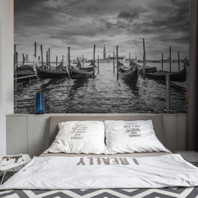 Fototapeta Gondole w lagunie Wenecja i San Giorgio