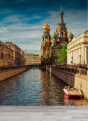 Fototapeta Kościół Zbawiciela na krwi rozlanej w Sankt Petersburgu w Rosji