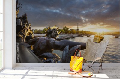 Fototapeta Statua Pont Alexandre III Paryż