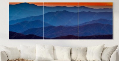 Obraz na płótnie Zachód słońca nad Smoky Mountain