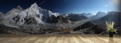Fototapeta Góra Mount Everest - Panorama