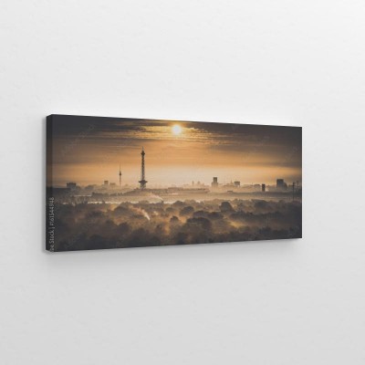 Obraz na płótnie Wschód słońca w Berlinie