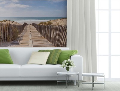 Fototapeta Drewniana ścieżka na plażę 