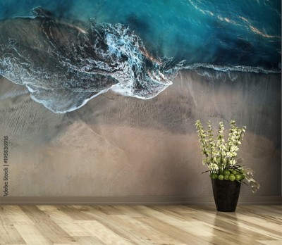 Fototapeta z plażą widzianą z perspektywy lotu ptaka