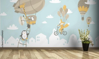 Fototapeta dziecięca ilustracja do pokoju