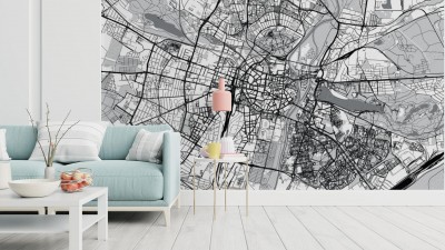 Fototapeta Mapa okolic Poznania