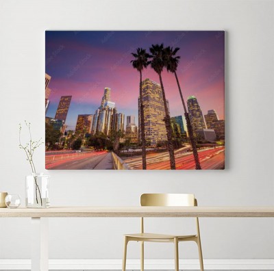 Obraz na płótnie Panoramę centrum Los Angeles