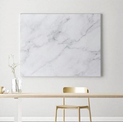 Obraz na płótnie ścienna - Biały marmur i szare żyłki