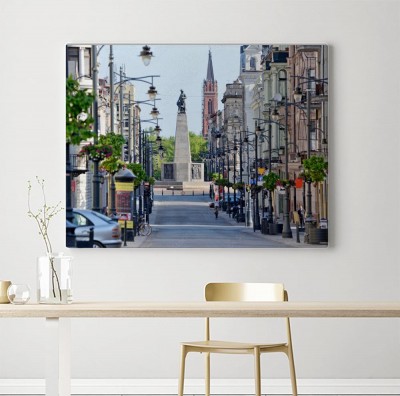 Obraz na płótnie ul Piotrkowska w Łodzi