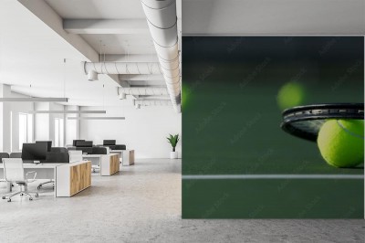Fototapeta Piłka tenisowa i rakieta