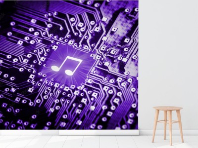 Fototapeta Nutka na chipie komputerowym