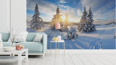 Fototapeta Poranna panorama gór