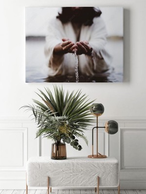 Obraz na płótnie Jezus Chrystus podczas chrztu