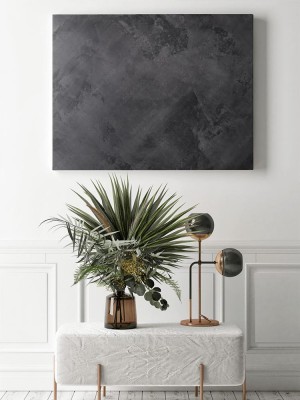 Obraz na płótnie w stylu loftowym z ciemnym betonem architektonicznym