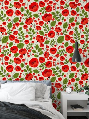 retro-red-poppies-seamless-pattern
