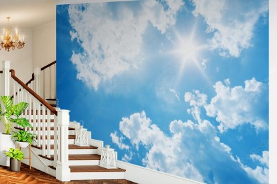 Fototapeta Niebo z żabiej perspektywy