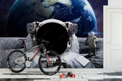Fototapeta Astronauta z twoją twarzą