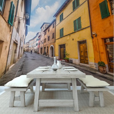 Fototapeta Elegancka ulica w Buonconvento