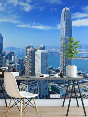 Fototapeta Piękny widok na miasto Hongkong