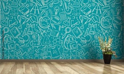Fototapeta Wzór z motywem edukacyjnym