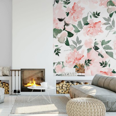 Tapeta z pięknym kwietnym wzorem