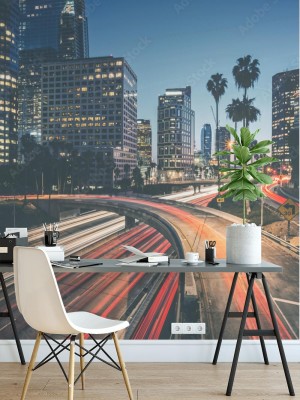 Fototapeta Architektura przedmieścia Los Angeles
