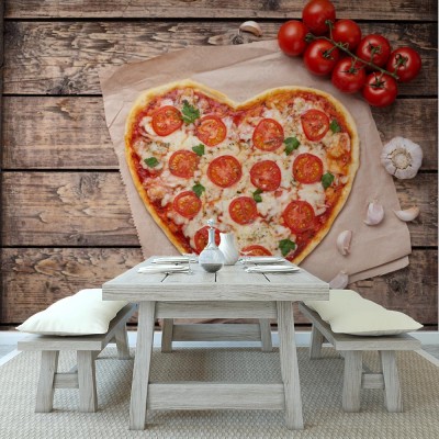 Fototapeta Pizza walentynkowa