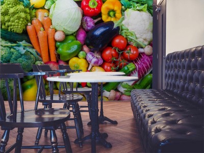 Fototapeta Tło warzywa i owoce