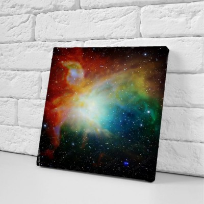 Obraz na płótnie Kolorowy wszechświat wypełniony mgławicą i galaktyką gwiazd