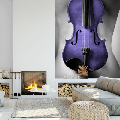 Fototapeta Seksowna artystyczna wizja skrzypiec na nagiej kobiecie