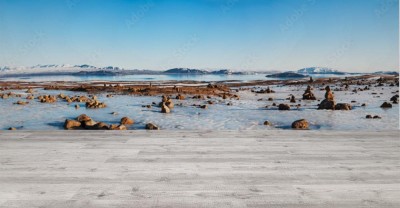 Fototapeta Islandzka panorama krajobrazowa