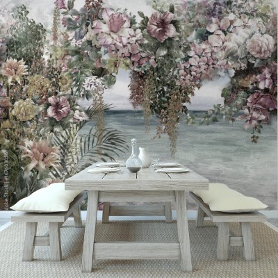 Fototapeta Morski pejzaż w akwareli