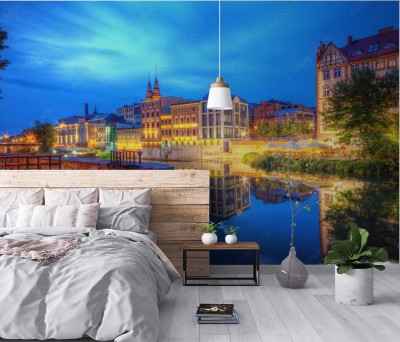 Fototapeta Opole widok miasta nocą