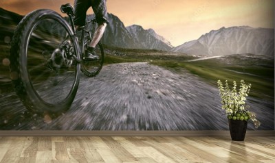 Fototapeta Kolarstwo górskie