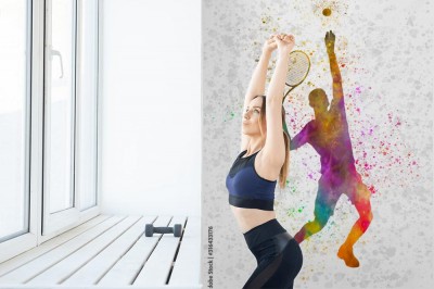 Fototapeta Serw w tenisie