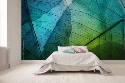 Fototapeta liść w skali makro