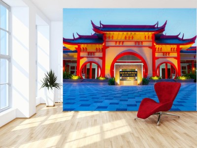 Fototapeta tradycyjny budynek w Chinach