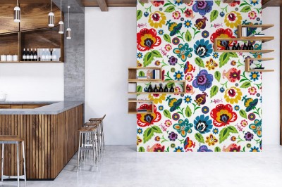 Fototapeta w tradycyjny polski ludowy wzór