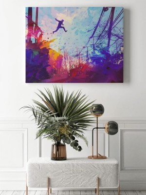 Obraz na płótnie Miejska sztuka uliczna w stylu grunge