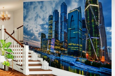 Fototapeta Majestatyczny widok na miasto Moskwa