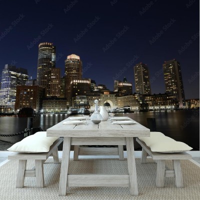 Fototapeta Miasto Boston i linia horyzontu