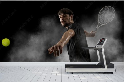 Fototapeta Tenisista w zamachu