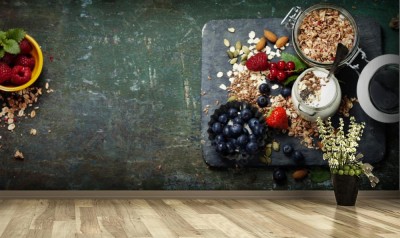 Fototapeta Zdrowe śniadanie musli