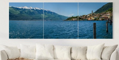 Obraz na płótnie Krajobraz nad jeziorem Garda we Włoszech