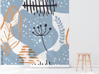 Tapeta z abstrakcyjnym wzorem inspirowanym naturą