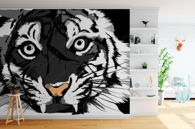 Fototapeta Ilustrowany tygrys