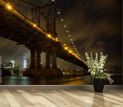 Fototapeta Mosty w Nowym Jorku w nocy