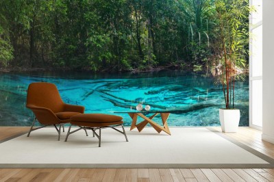 Fototapeta Szmaragdowo niebieski akwen wodny