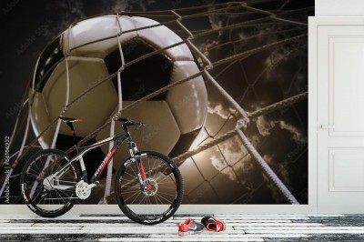 Fototapeta Gol - piłka w siatce